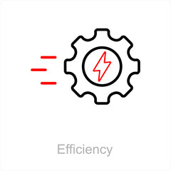 Fototapeta na wymiar Efficiency and productivity icon concept 