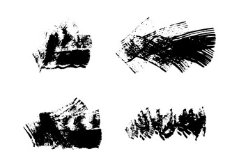 Brushes 4.Grunge brush strokes.Vector linear strokes,abstract ink backgrounds