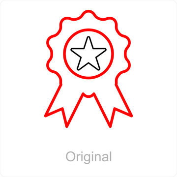 Original and badge icon concept 