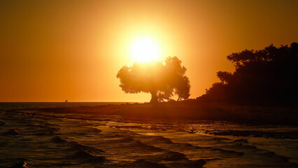 Sunset on Ifaty beach, Madagascar