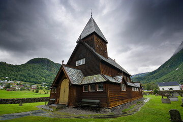 Fototapeta na wymiar Roldal stave church, Norway