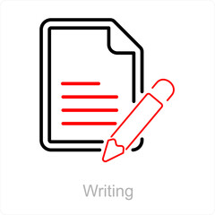 Writing and edit icon concept