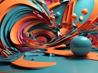 Colorful abstract painting background. Liquid marbling paint background. Fluid painting abstract texture. Intensive colorful mix of acrylic vibrant colors.