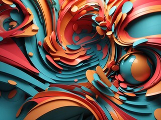 Colorful abstract painting background. Liquid marbling paint background. Fluid painting abstract texture. Intensive colorful mix of acrylic vibrant colors.