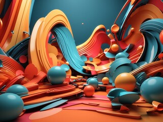 Colorful abstract painting background. Liquid marbling paint background. Fluid painting abstract texture. Intensive colorful mix of acrylic vibrant colors.