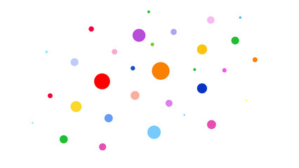 confetti on white background