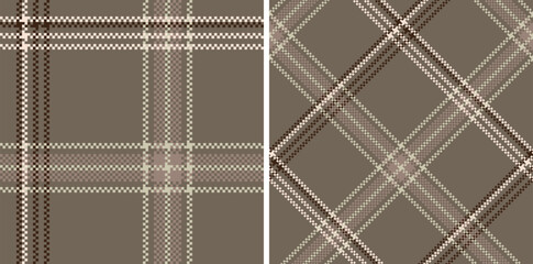 Naklejka premium Plaid seamless vector pattern set.