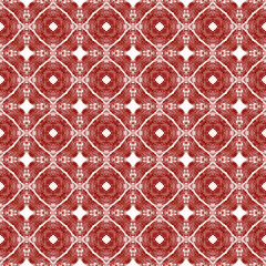 Medallion seamless pattern. Maroon symmetrical
