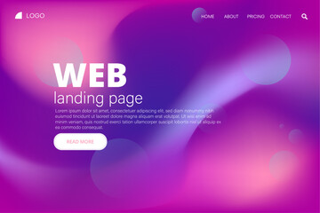 Purple banner, Lending page, Web banner, colorful background