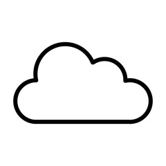 Cloud icon vector design template illustrator on transparent background