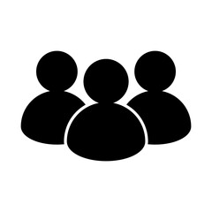people icon vector design template illustrator on transparent background