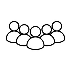 people icon vector design template illustrator on transparent background