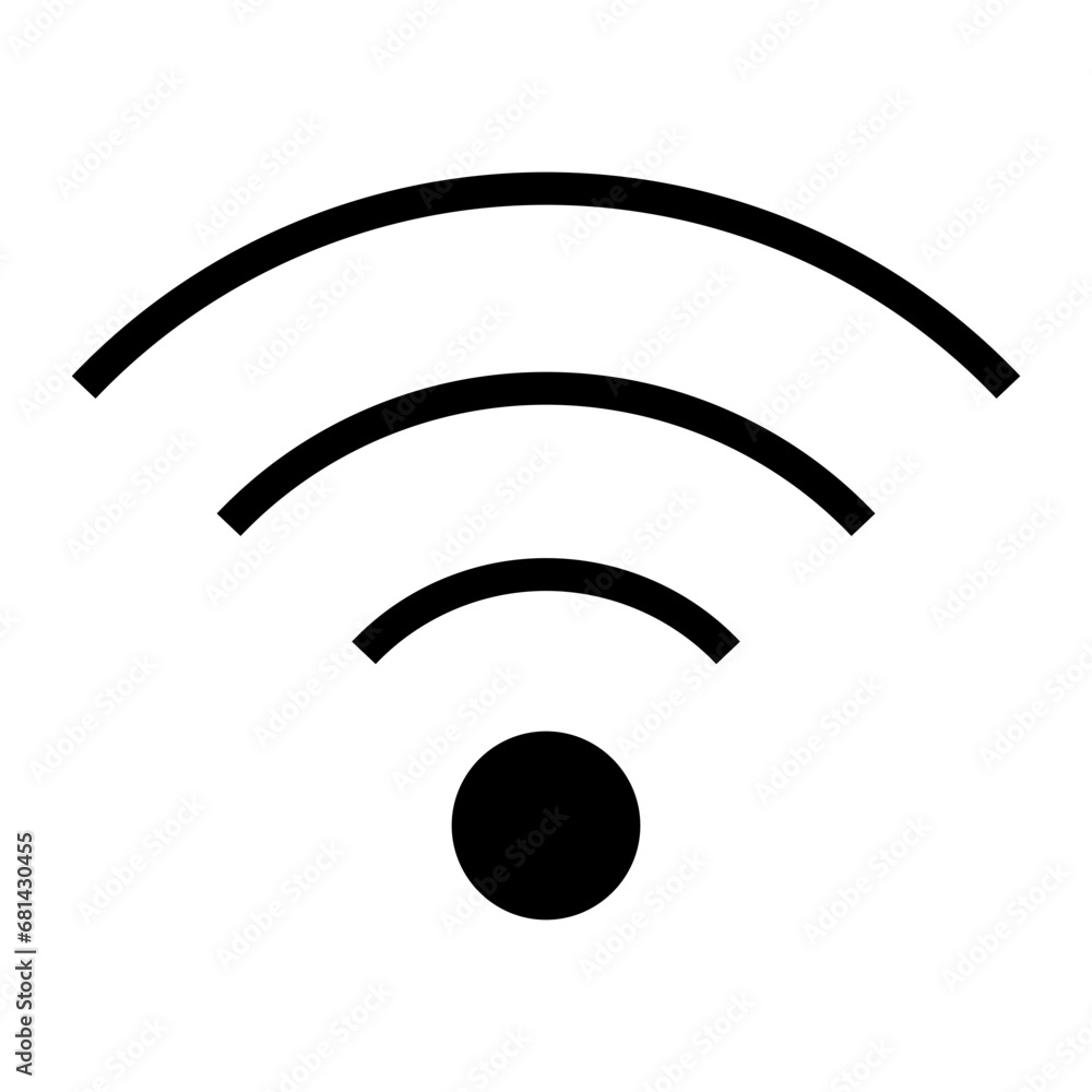 Poster wifi icon vector design template illustrator on transparent background