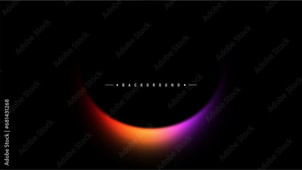 Wall mural eclipse gradient background for banner, presentation and other