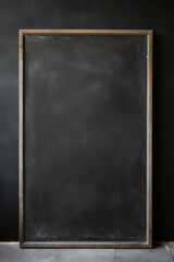 Fototapeta premium Empty blackboard on a white wall AI generated illustration