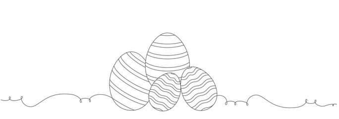 Egg design for Easter line art style svg