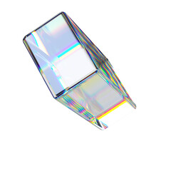 Transparent 3D Rectangle Glossy