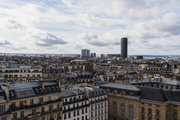 Paris skyline panorama with the Montparnasse tower