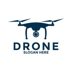 Drone logo icon, Illustration graphic vector of drone technology logo design template