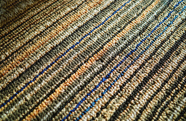 Vibrant fabric rug object texture background