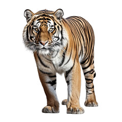 Obraz premium Tiger Isolated on Transparent or White Background, PNG
