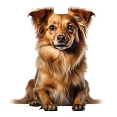 Dog Isolated on Transparent or White Background, PNG