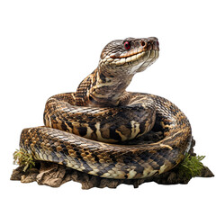 Obraz premium Snake Isolated on Transparent or White Background, PNG