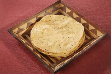 Moong Dal Pappad or Masala Pappad