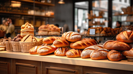 A bakery filled with lots of fresh baked goods