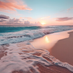 Afro-Caribbean Sunset: Serene Maritime Waves