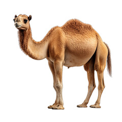 Camel Isolated on Transparent or White Background, PNG