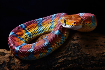 Fototapeta premium close up of a python. 