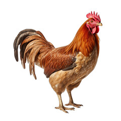 Chicken Isolated on Transparent or White Background, PNG