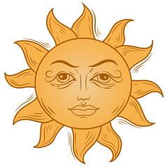 Sun sunlight symbol vector art