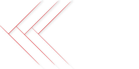 Abstract background with red lines Vector abstract futuristic digital landscape with red lines. luxury white and grey background with paper layer and red line presentation design template