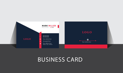 Clean, Modern and Vector creative  business card template 