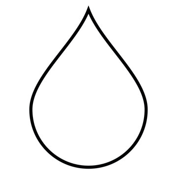 recommend clip art: drop of water shape - black and white vector silhouette symbol illustration of waterdrop