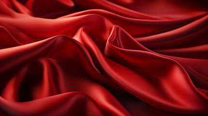 Obraz premium red silk background HD 8K wallpaper Stock Photographic Image 