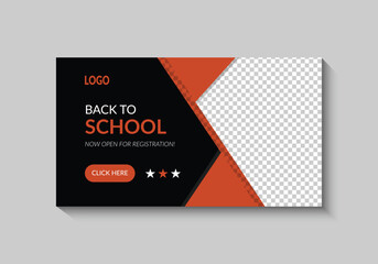 flat design education template