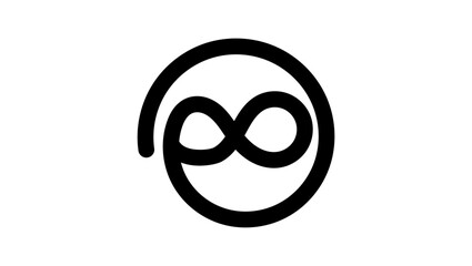 Technology company logo, guy with glasses