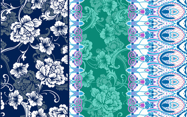 seamless pattern with flowers