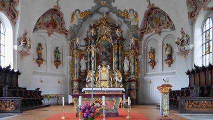 Fototapeta na wymiar Kirchenschiff im Schwarzwald, Germany