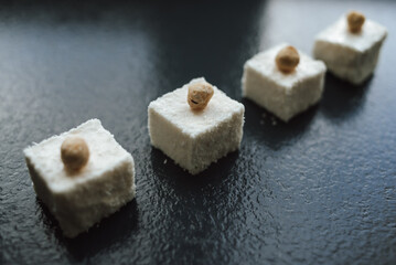 cubes on a black background