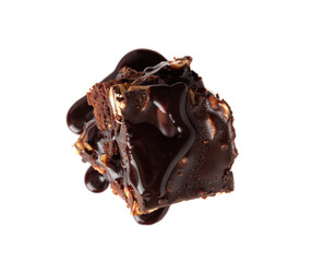 Nut Brownie, Homemade German Chocolate Cake, Chocolate Peanuts Cake, Brownie Square Piece