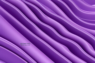 Minimal Abstarct Dynamic textured background design in 3D style with light purple color. Vector illustration.