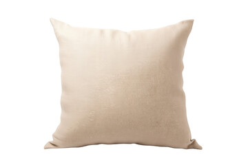 Fototapeta na wymiar Photograph of Sleek Linen Pillow on transparent background