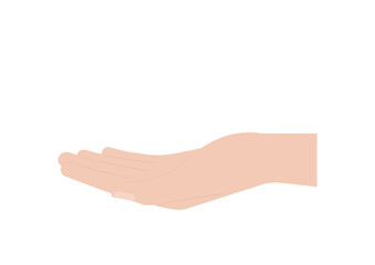 Gesture of Empty Hand Holding Something. Vector Illustration.