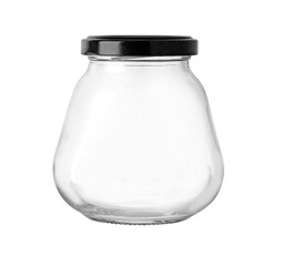 Small empty glass jar