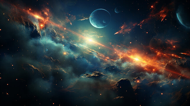 space of space HD 8K wallpaper Stock Photographic Image 