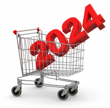 2024 inside metal shopping cart
